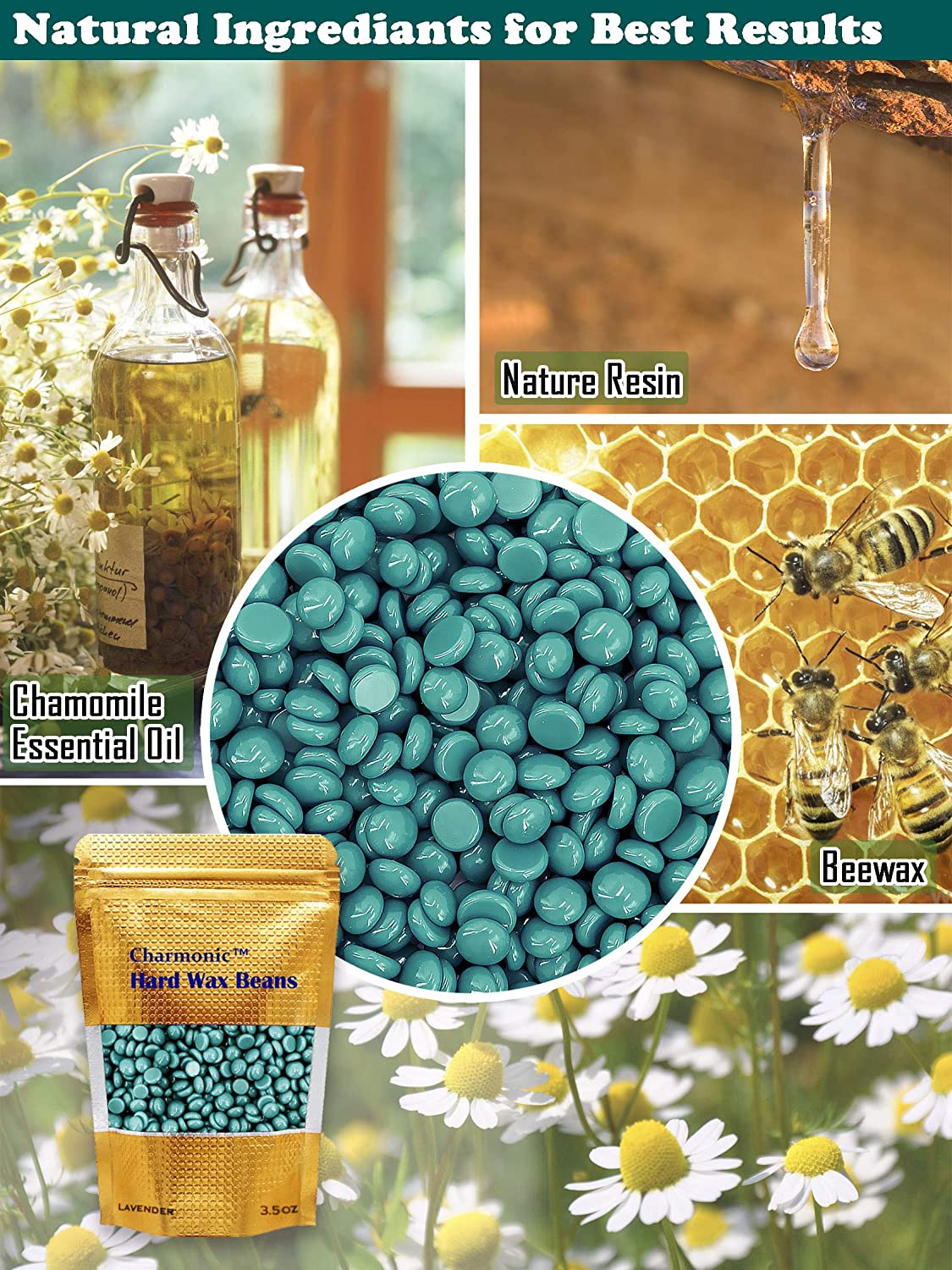 10/20packs 500g Hard Wax Beads (Chamomile)