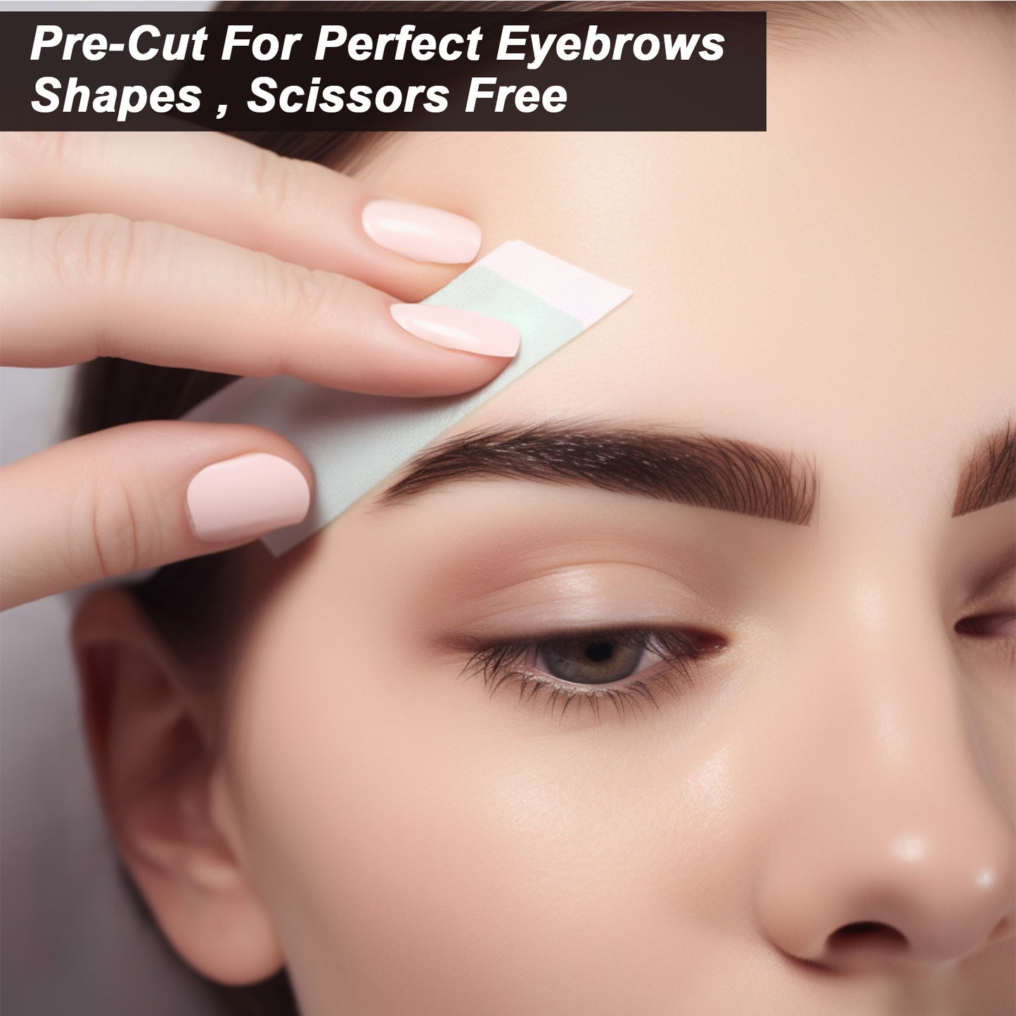 Charmonic Eyebrow Wax Strips - Pre-cut 160 Count, Eyebrow Waxing Kit for Eyebrow Shaper and Face Hair Removal for Women Contains 6 After-Wax Wipes