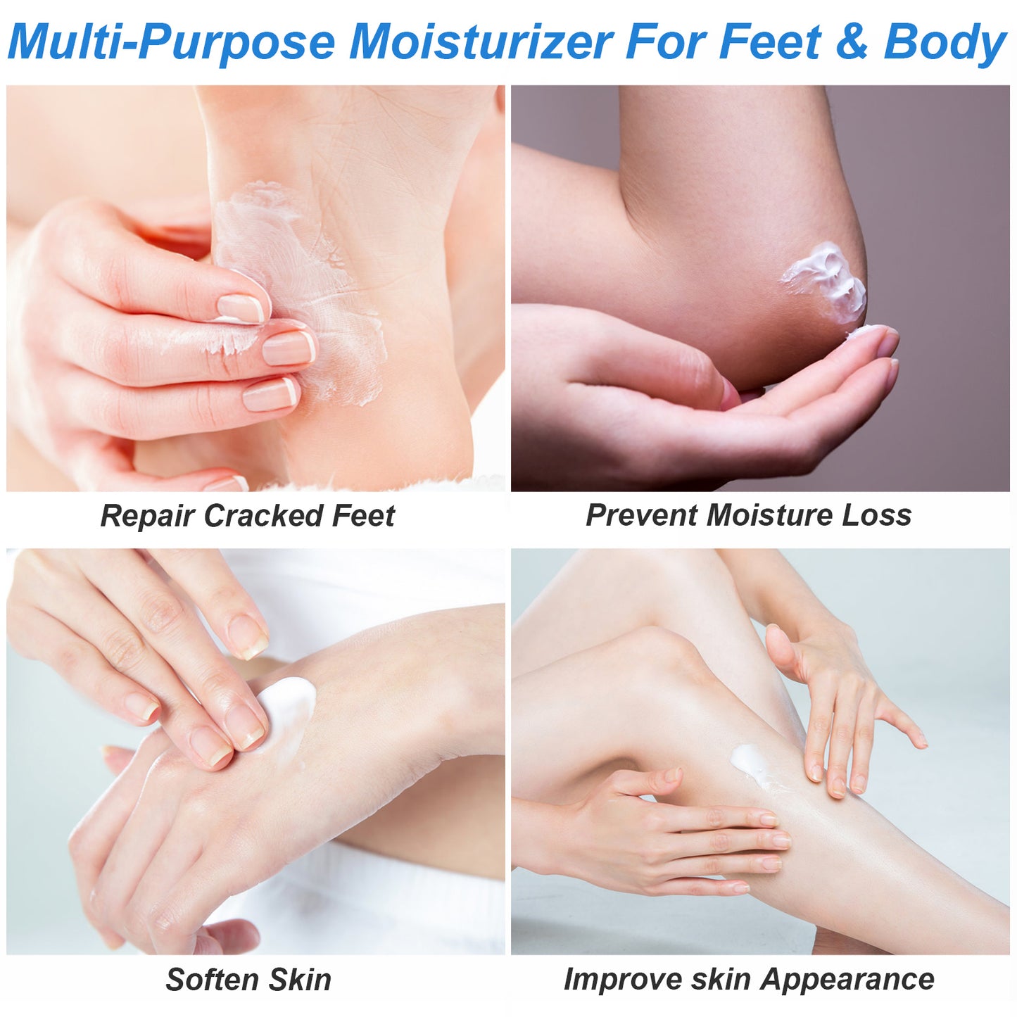 ISSUWEN Urea Cream 42% with Salicylic Acid 2% for Cracked Heels, 2 Pack
