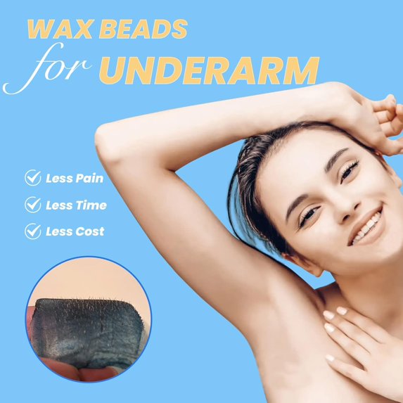 Charmonic 1.1lb/500g Hard Wax Beads for Hair Removal, Depilatory Wax Beans(chamomile)
