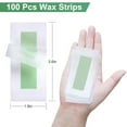 Facial Hair Removal Wax Strips 60 Count for Women - at-Home Face Waxing Kit for Eyebrows, Upper Lip, Cheek | All Skin Types | Quick & Painless with 6 Wipes (Green)