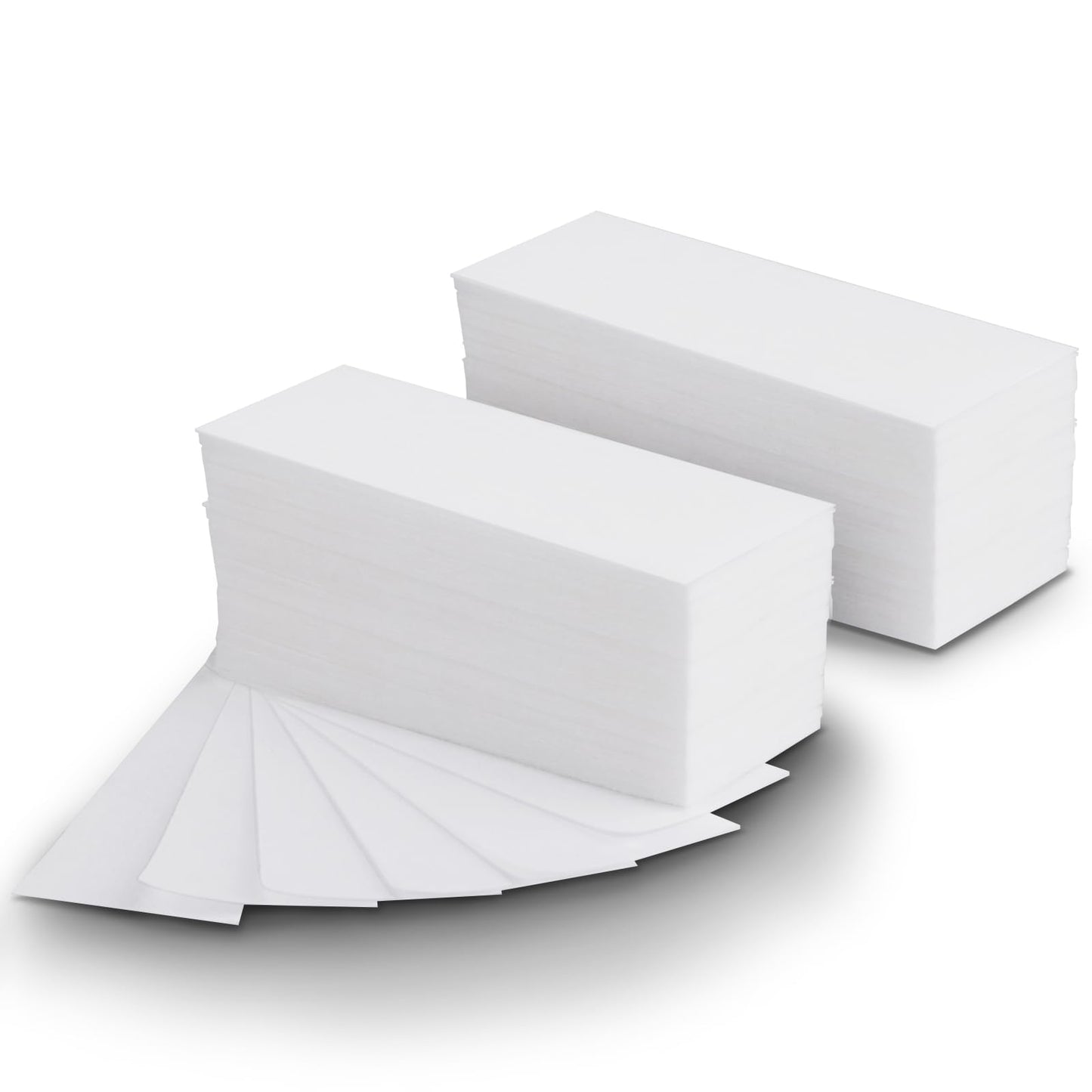 Charmonic 500pcs Facial Wax Strips, Non-Woven Waxing Strips for Sugar Wax and Soft Wax, Skin-friendly Depilatory Wax Paper, Eyebrow, Face, Upper Lip, Chin Wax Strips for Hair Removal