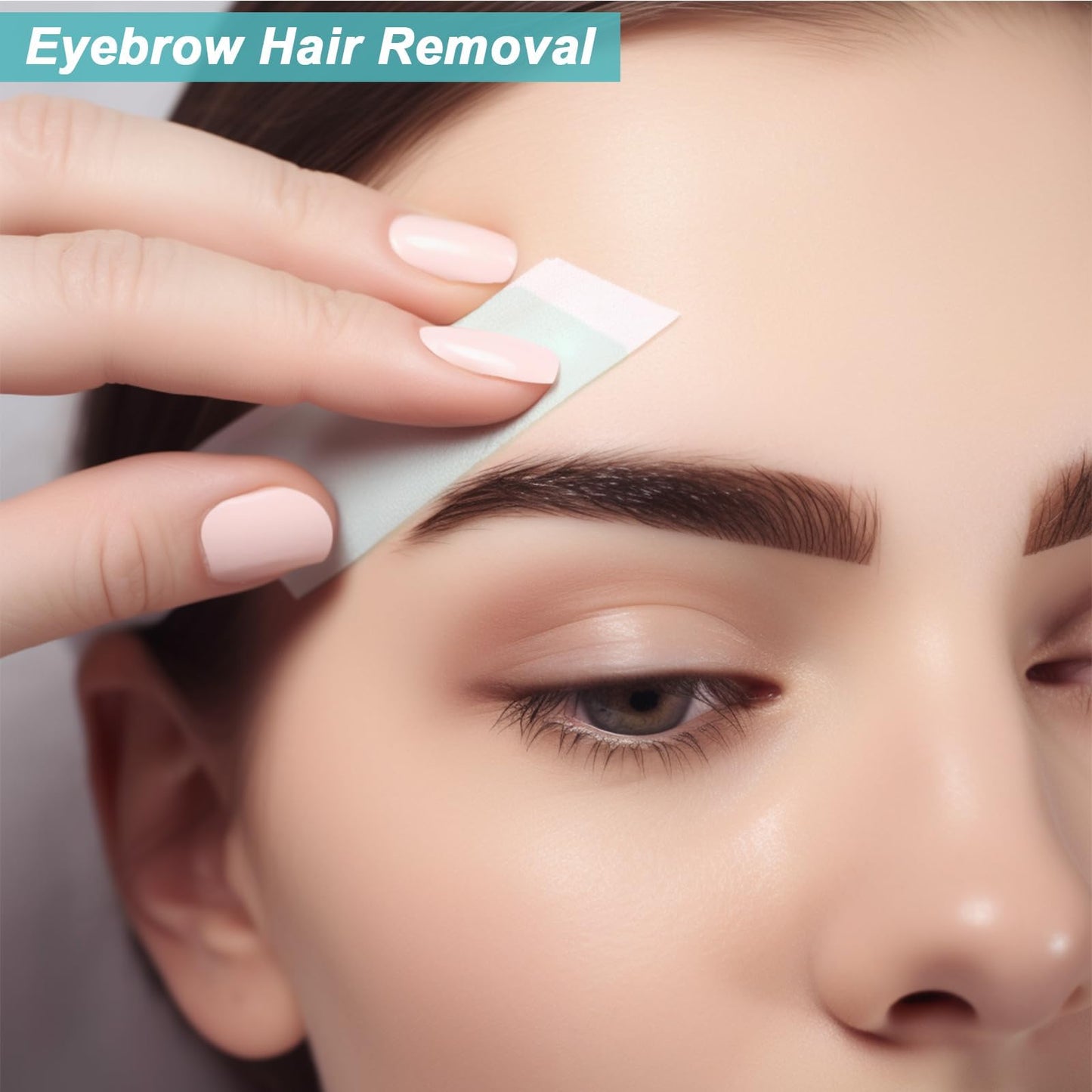 Charmonic 500pcs Facial Wax Strips, Non-Woven Waxing Strips for Sugar Wax and Soft Wax, Skin-friendly Depilatory Wax Paper, Eyebrow, Face, Upper Lip, Chin Wax Strips for Hair Removal