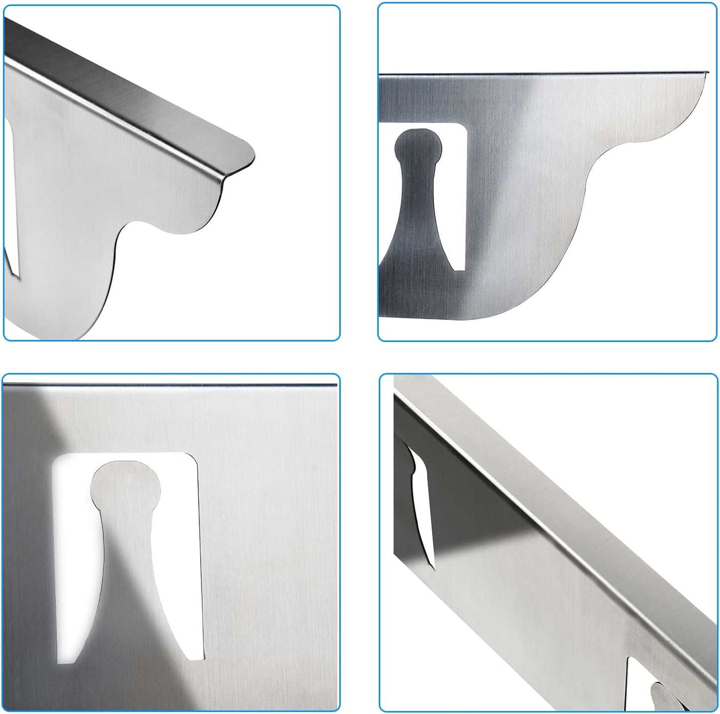 KOZYLAND Stove Cover, Stove Guard, Stainless Steel Stove Gap Covers, Heat Resistant & Easy to Clean Stove Counter Gap Cover, Kitchen Stove Counter Gap Cover Eliminates Gap Between Counter & Appliances (2 pcs)