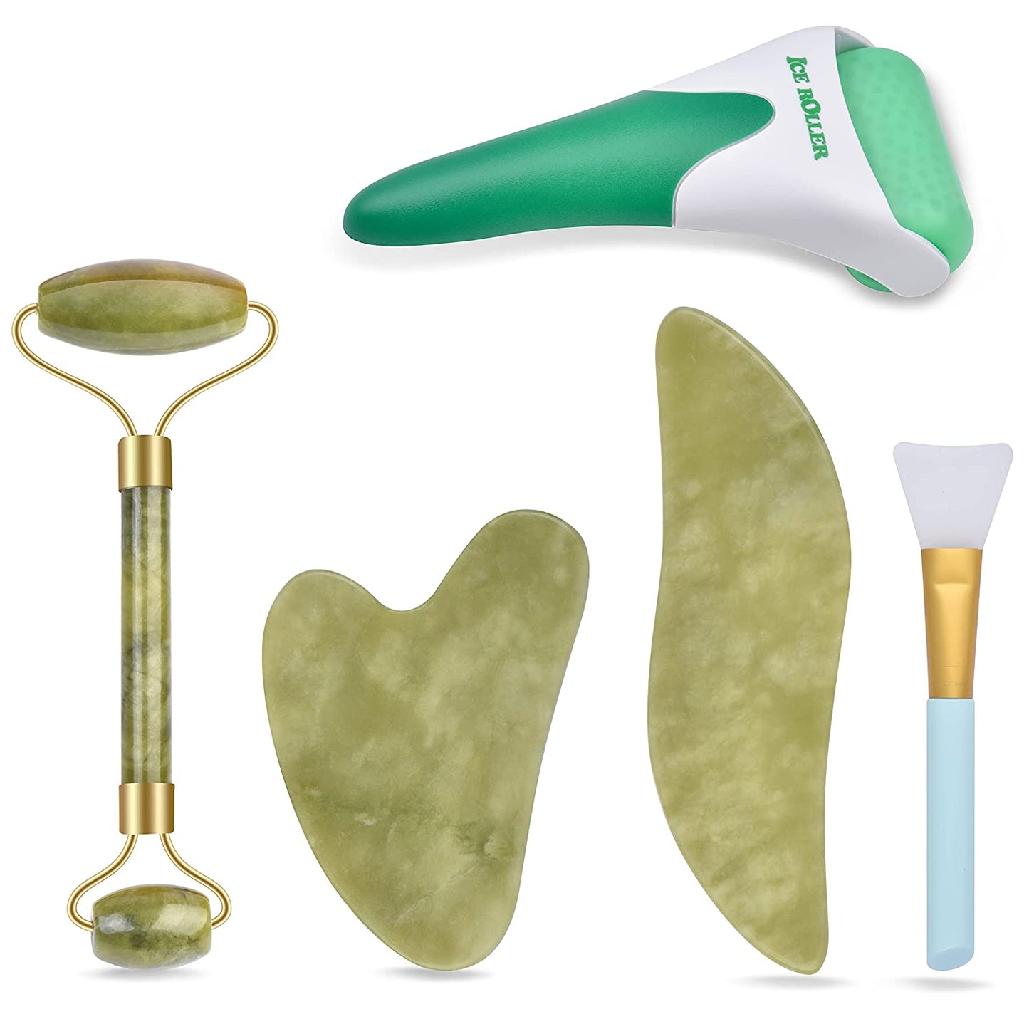Charmonic Ice Roller & Jade Roller and Gua Sha Set